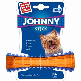 GiGwi Johnny Stick TPR Dog Toy (Blue/Orange) dog puzzle toy dog slow feeder dog treat ball dog brain toy dog feeder toy