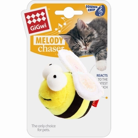 GiGwi Melody Chaser Motion Activated Cat Toy (Bee) cat treats catnip grass for cats organic cat grass cat grass seeds