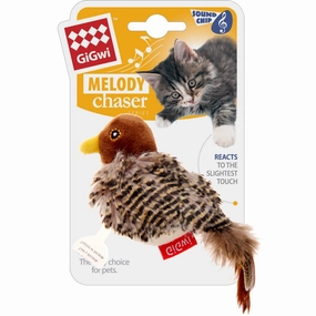 GiGwi Melody Chaser Motion Activated Cat Toy (Bird) cat treats catnip grass for cats organic cat grass cat grass seeds
