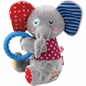 GiGwi Plush Friendz Crinkly TPR Ring Dog Toy (Elephant) cat dry food crunchy cat food fish formula dry cat food adult cat kibble kitten dry food