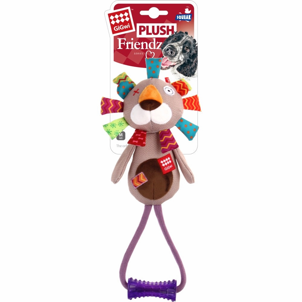 GiGwi Plush Friendz TPR Johnny Stick Dog Toy (Lion) dog harness dog training collar dog safety vest dog seatbelt dog ID tag