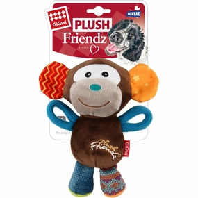 GiGwi Plush Friendz Tug Dog Toy (Monkey) dog harness dog training collar dog safety vest dog seatbelt dog ID tag