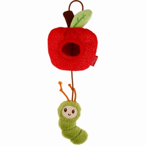GiGwi Rookie Hunter Treat Dispensing Plush Cat Toy (Caterpillar With Apple) cat treats catnip grass for cats organic cat grass cat grass seeds