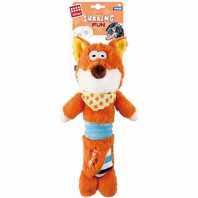 GiGwi Shaking Fun Plush Dog Toy (Fox) dog puzzle toy dog slow feeder dog treat ball dog brain toy dog feeder toy