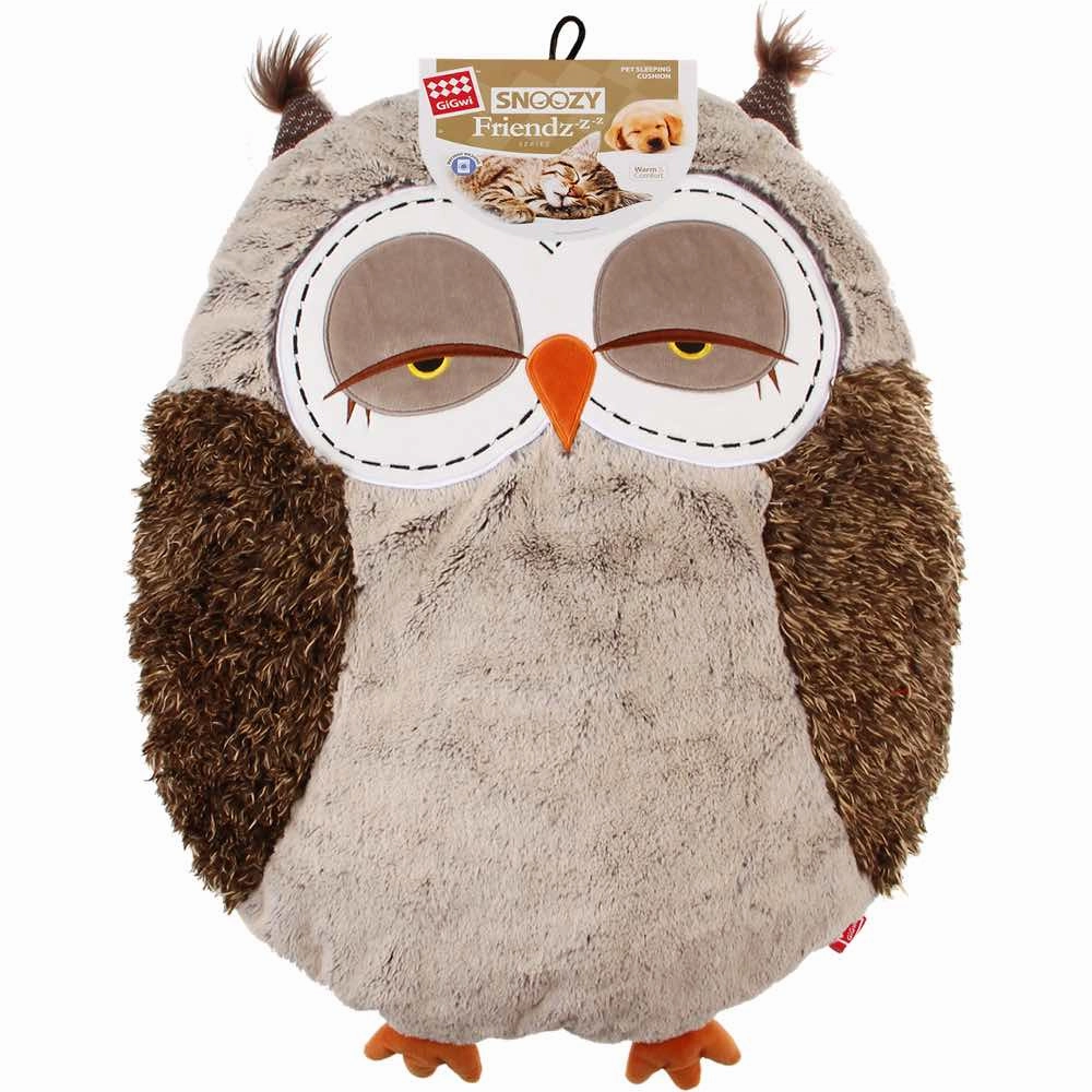 GiGwi Snoozy Friends Bed For Cats & Dogs (Owl) dog harness dog training collar dog safety vest dog seatbelt dog ID tag