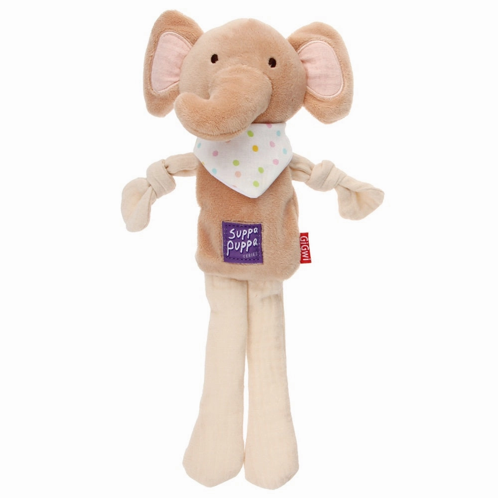 GiGwi Suppa Puppa Crinkly Legs With Knots Plush Dog Toy