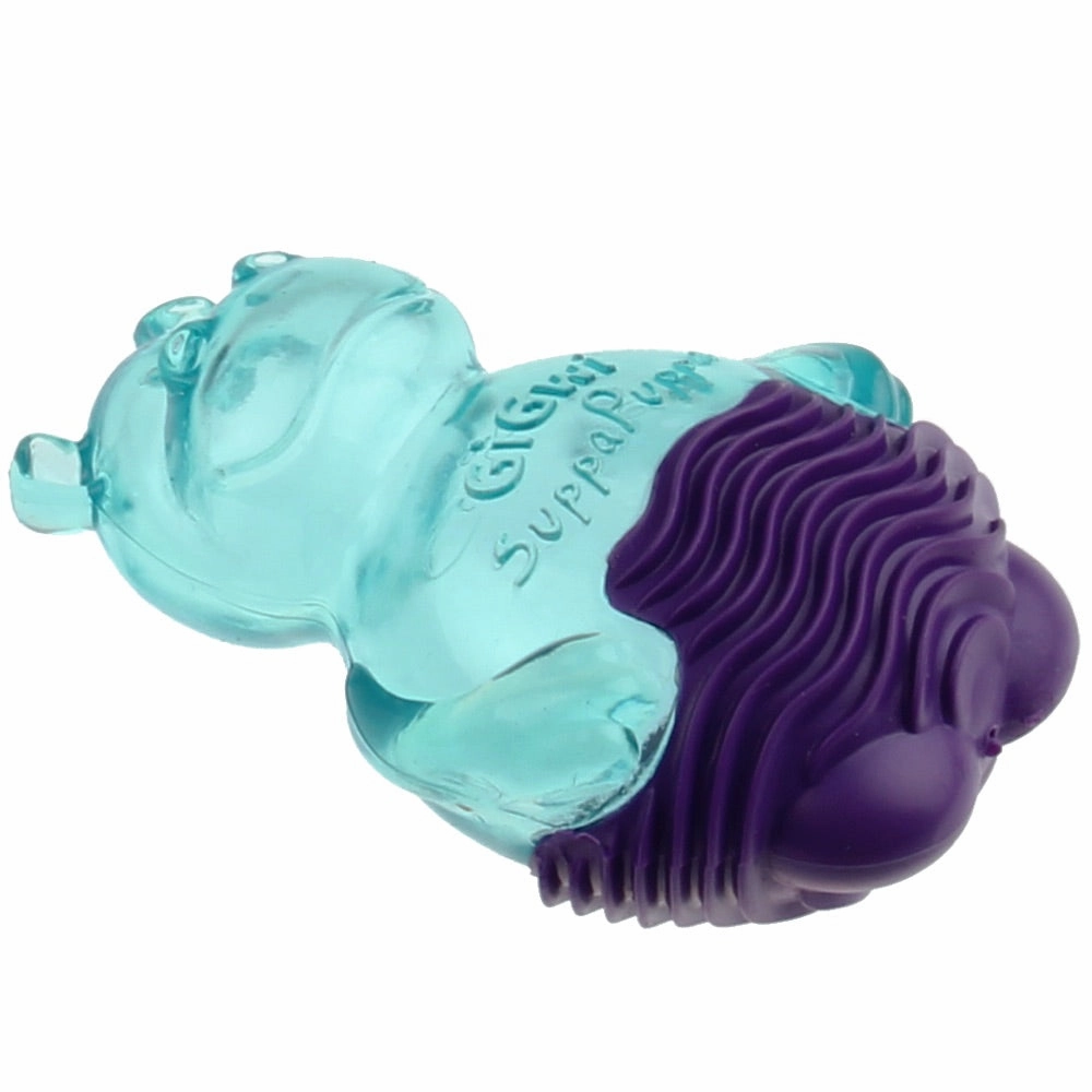 GiGwi Suppa Puppa Hippo TPR Dog Toy (Blue/Purple)