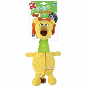GiGwi Wild Hunter Interactive Plush Dog Toy (Lion) dog puzzle toy dog slow feeder dog treat ball dog brain toy dog feeder toy