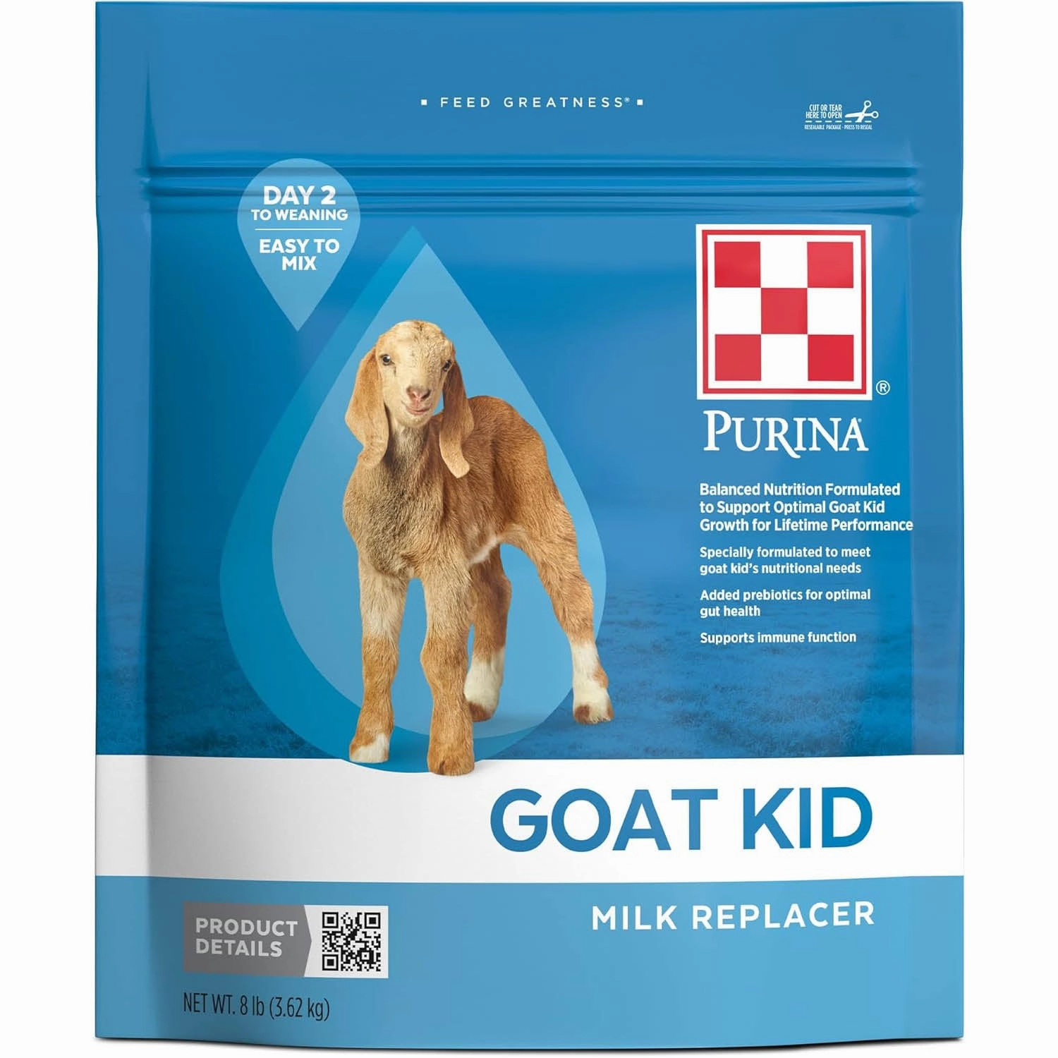 Goat Kid Milk Replacer, 8 lbs wet cat food canned food for cats gravy cat cans soft texture cat food wet pouches