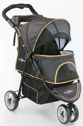 Gold Nugget Promenade Pet Stroller cat scratchers cat towers cat window perch cat heating pad cat calming spray