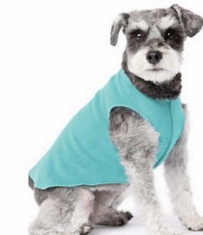 Gold Paw Stretch Fleece - Turquoise dog accessories dog collar dog leash dog bowtie dog backpack