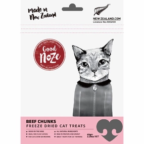 Good Noze Beef Chunks Freeze Dried Cat Treats 65g natural cat food soft cat treats freeze dried cat food organic cat treats indoor cat food