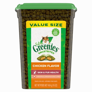 Greenies Feline Smartbites Healthy Skin & Fur Chicken Flavor Cat Treats cat supplies cat house cat tree cat feeder cat collar