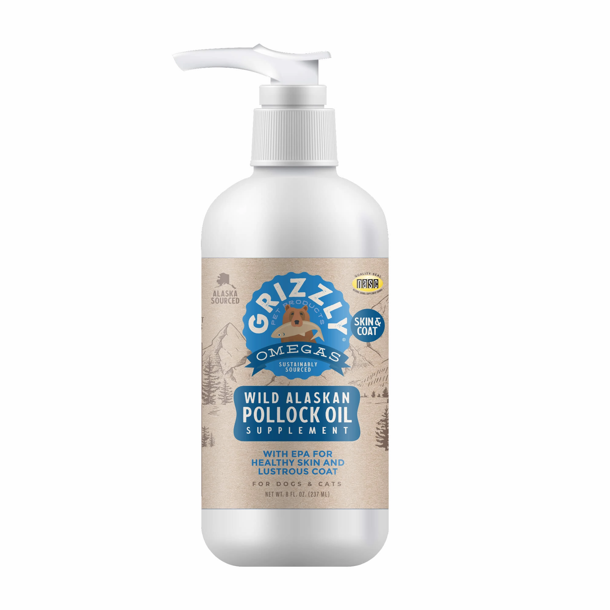 Grizzly Pollock Oil Dog Food Supplement cat scratchers cat towers cat window perch cat heating pad cat calming spray