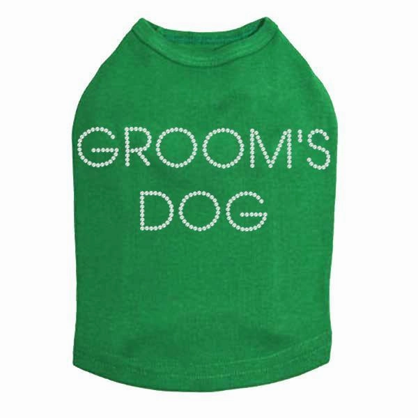 Groom's Dog Rhinestone Dog Tank