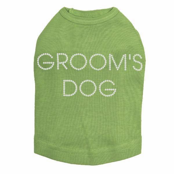 Groom's Dog Rhinestone Dog Tank