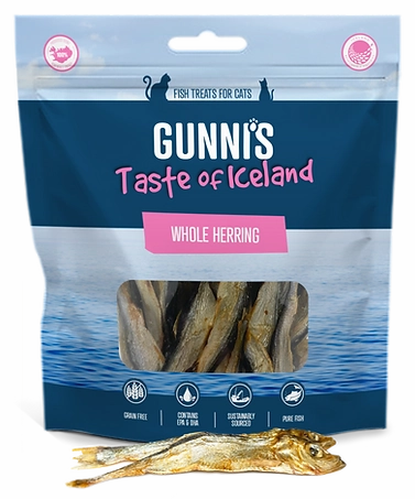 Gunni's Cat Treats Whole Herring 1.5oz bag cat toys interactive cat toys cat teaser wand cat balls cat laser pointer