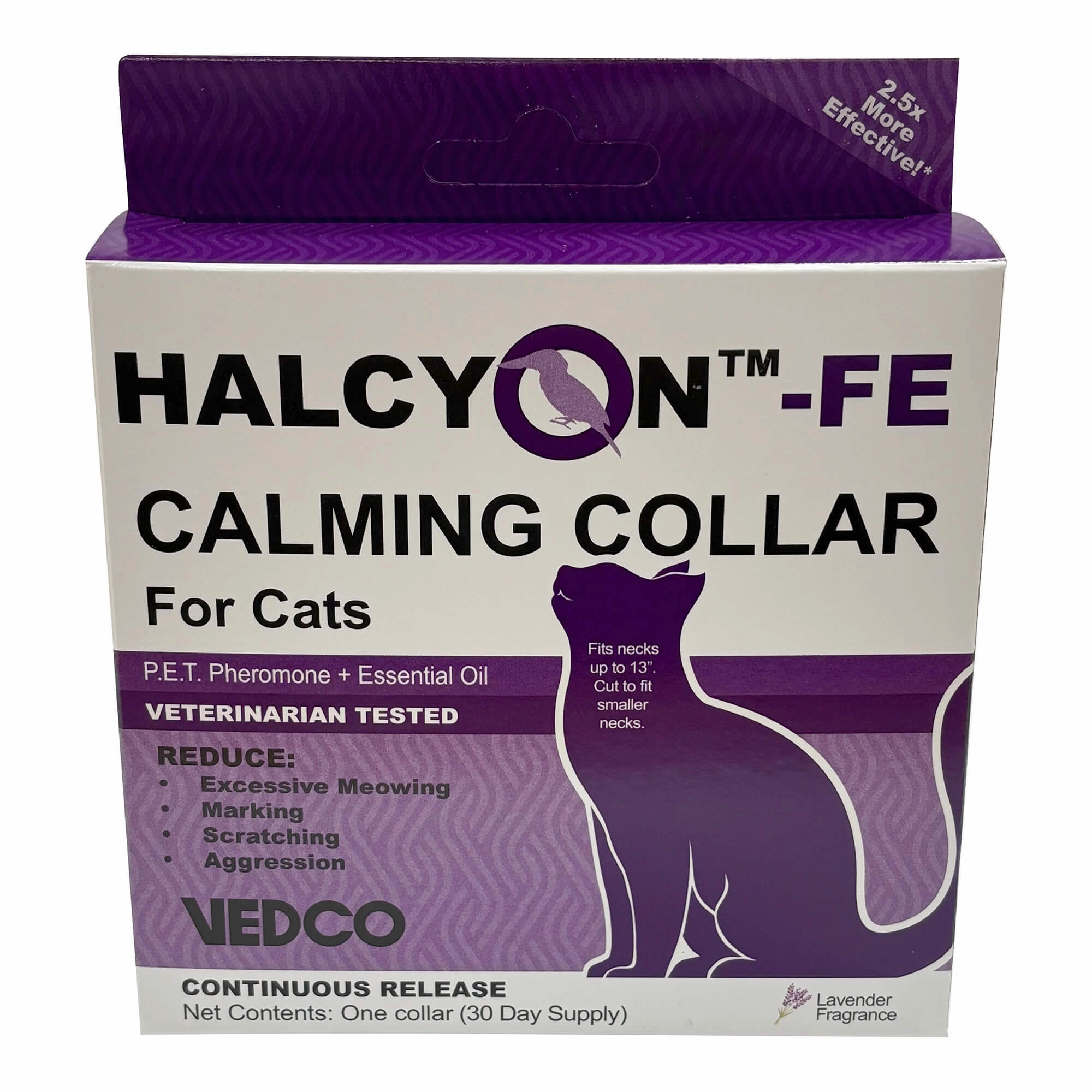 Halcyon FE Calming Collar for Cats cat scratchers cat towers cat window perch cat heating pad cat calming spray