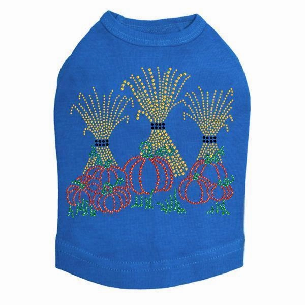 Halloween Haystacks Rhinestone Dog Tank