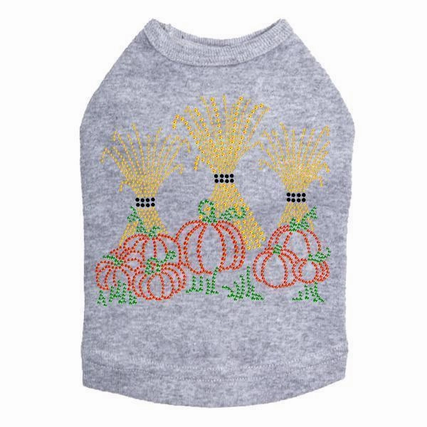 Halloween Haystacks Rhinestone Dog Tank