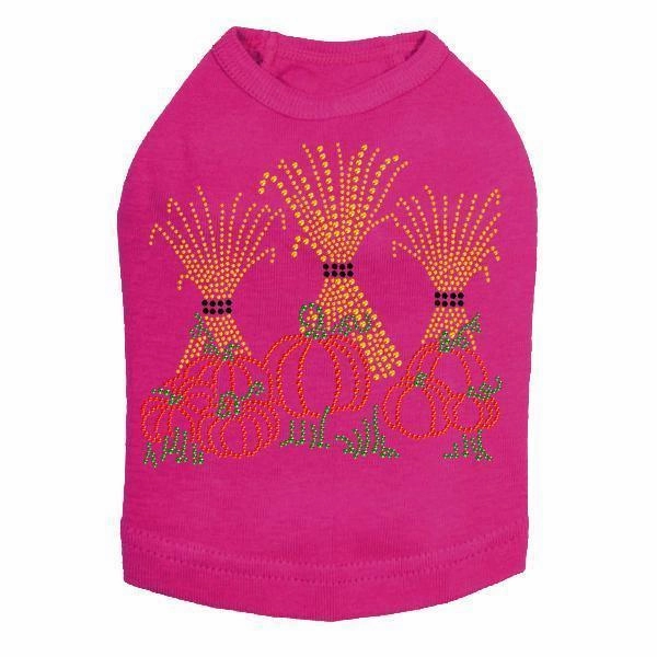 Halloween Haystacks Rhinestone Dog Tank