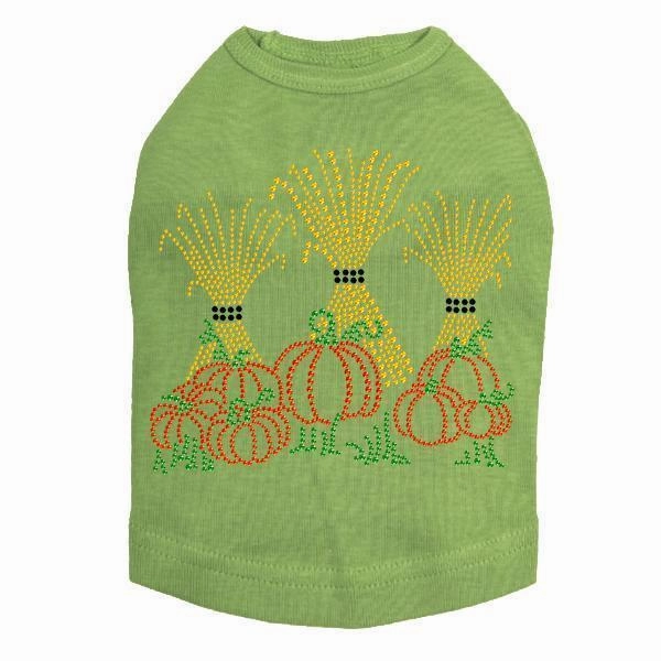 Halloween Haystacks Rhinestone Dog Tank