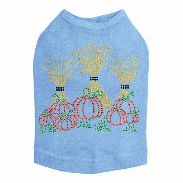 Halloween Haystacks Rhinestone Dog Tank