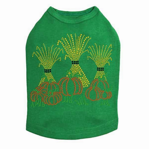 Halloween Haystacks Rhinestone Dog Tank