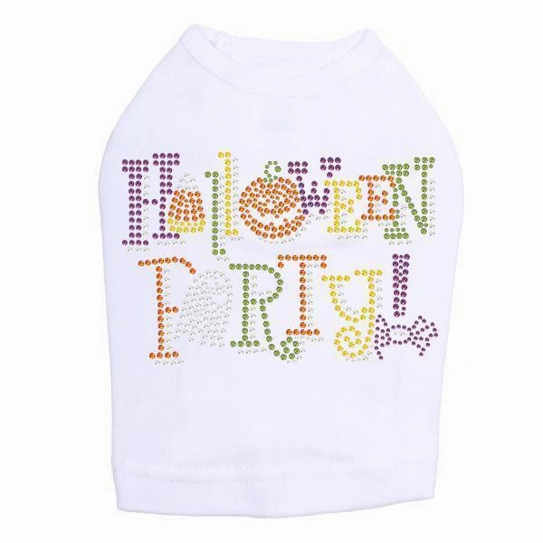 Halloween Party Rhinestone Dog Tank
