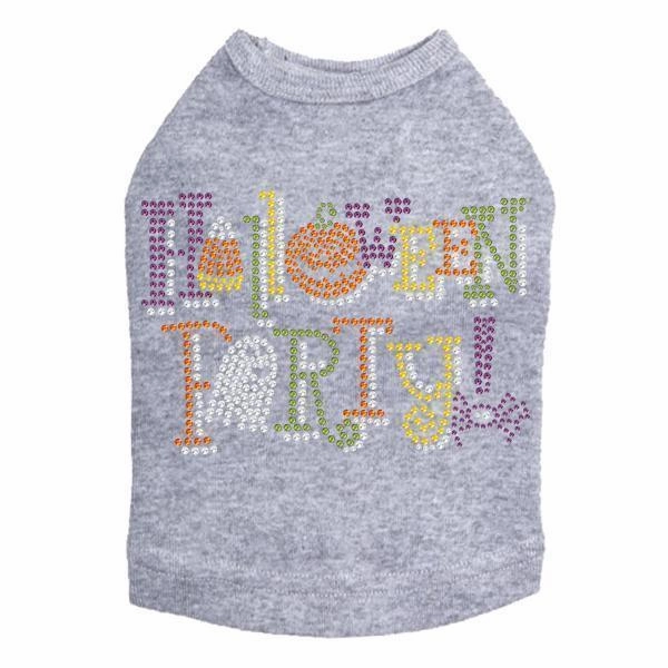 Halloween Party Rhinestone Dog Tank
