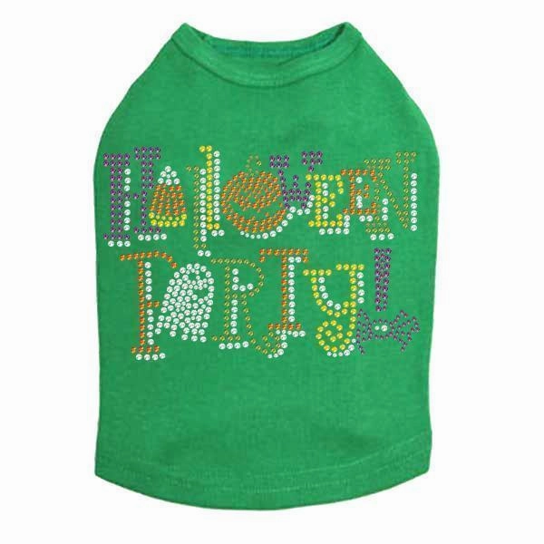 Halloween Party Rhinestone Dog Tank