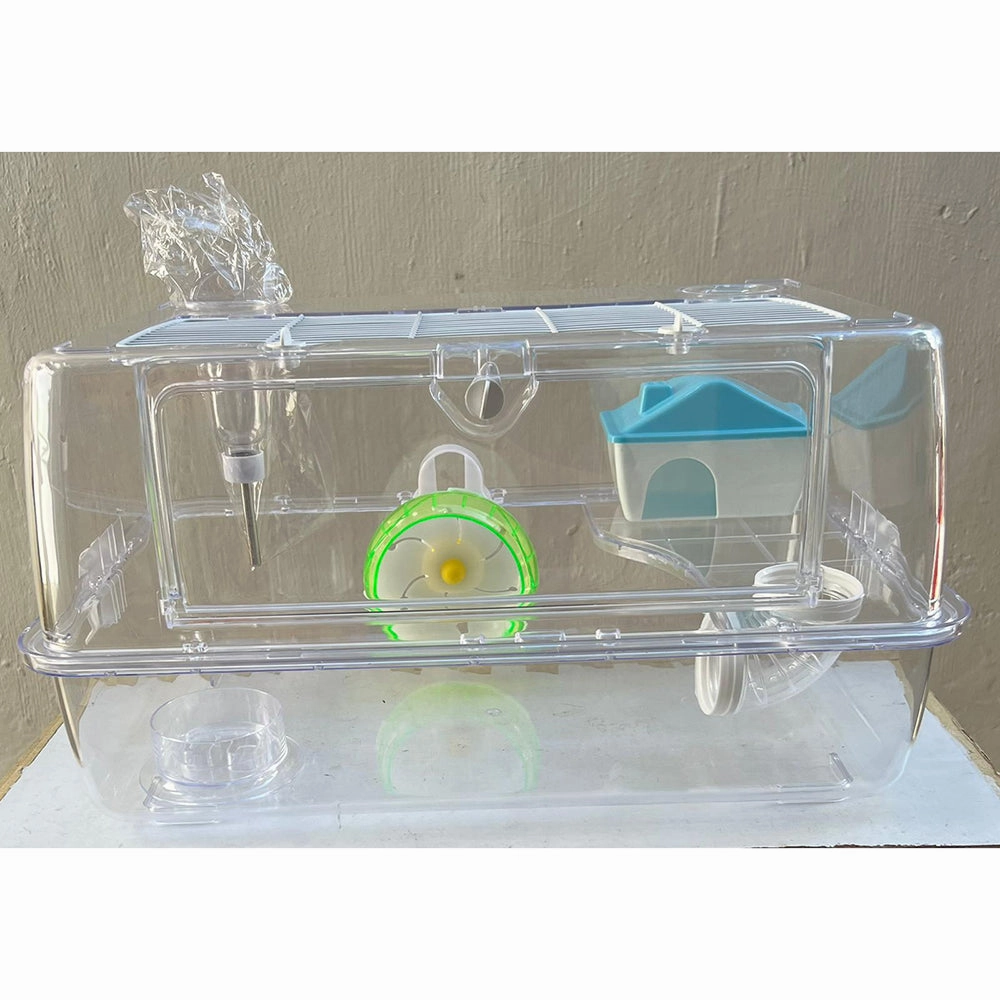 Hamster Transparent Cage 50cm x 32cm x 27cm (C90) bird cage parrot food bird toys bird perch bird treats