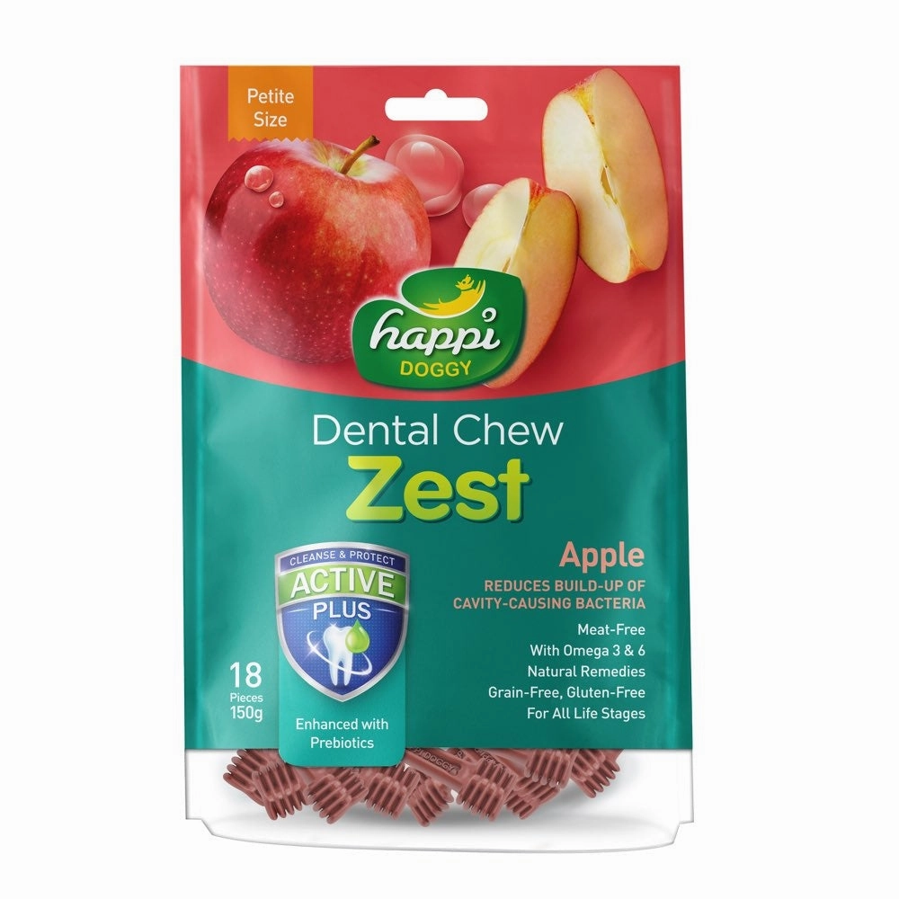 Happi Skippi (Doggy) Zest Petite Apple Dental Dog Chew 150g