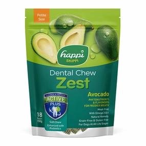 Happi Skippi (Doggy) Zest Petite Avocado Dental Dog Chew 150g no pull dog harness nylon dog leash dog walking set dog vest harness pet lead