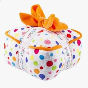 Happy Birthday Gift Box Toy dog toys indestructible dog toys dog tug toys dog plush chew resistant toy