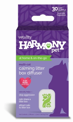 Harmony Pet Calming Litter Box Diffuser cat climbing tree cat hammock cat steps cat grooming kit cat safety gate
