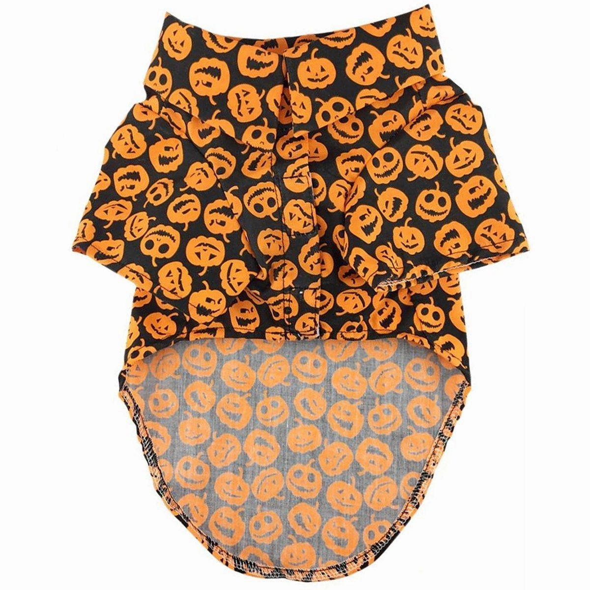 Hawaiian Dog Camp Shirt Jack-O-Lanterns