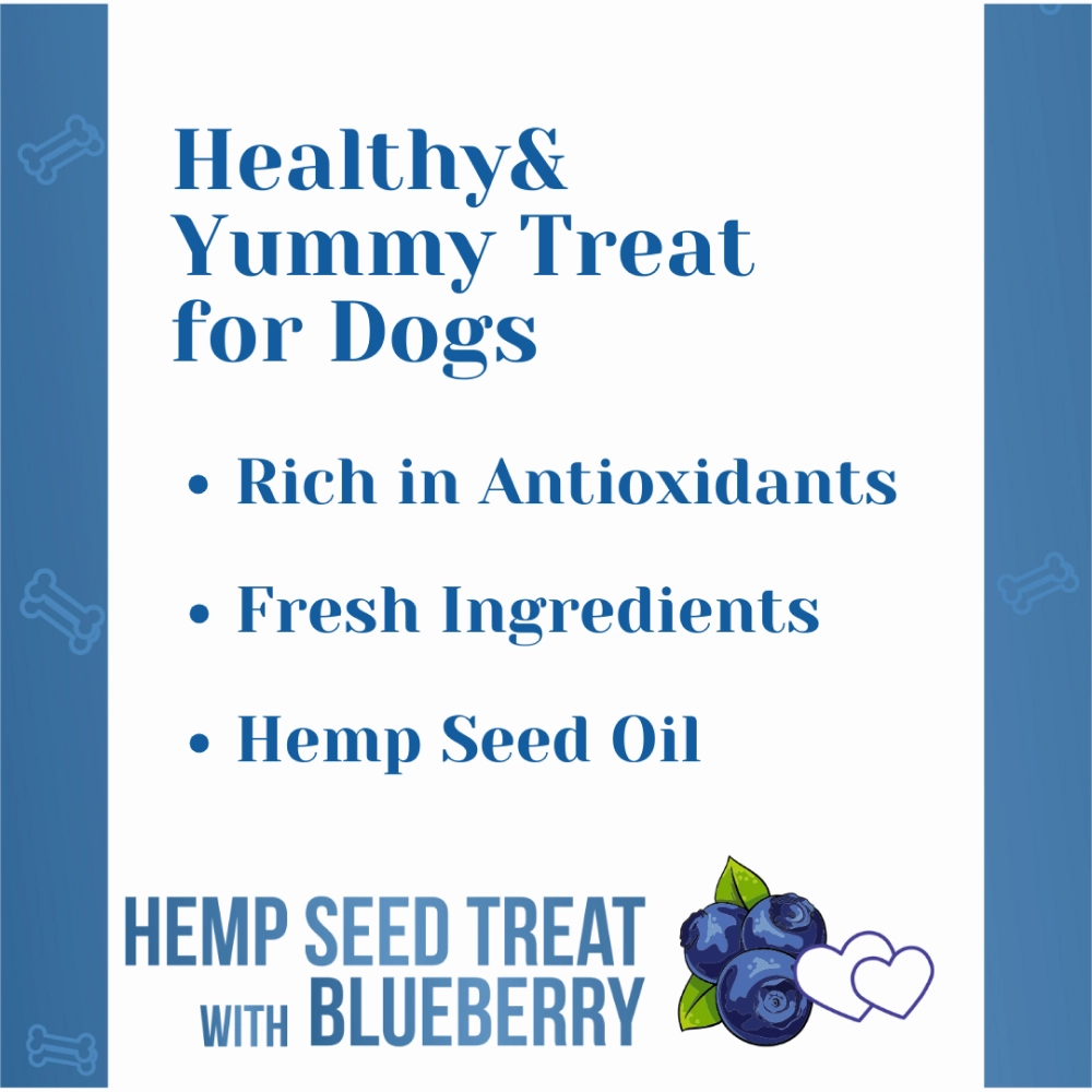 Healing Leaf Hemp Blueberry Treats and Skatrs Treat Hider Toy Combo for Dogs