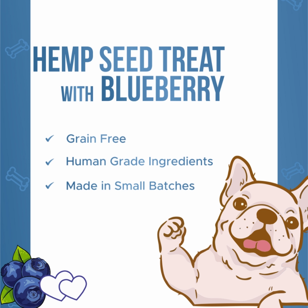 Healing Leaf Hemp Blueberry Treats and Skatrs Treat Hider Toy Combo for Dogs