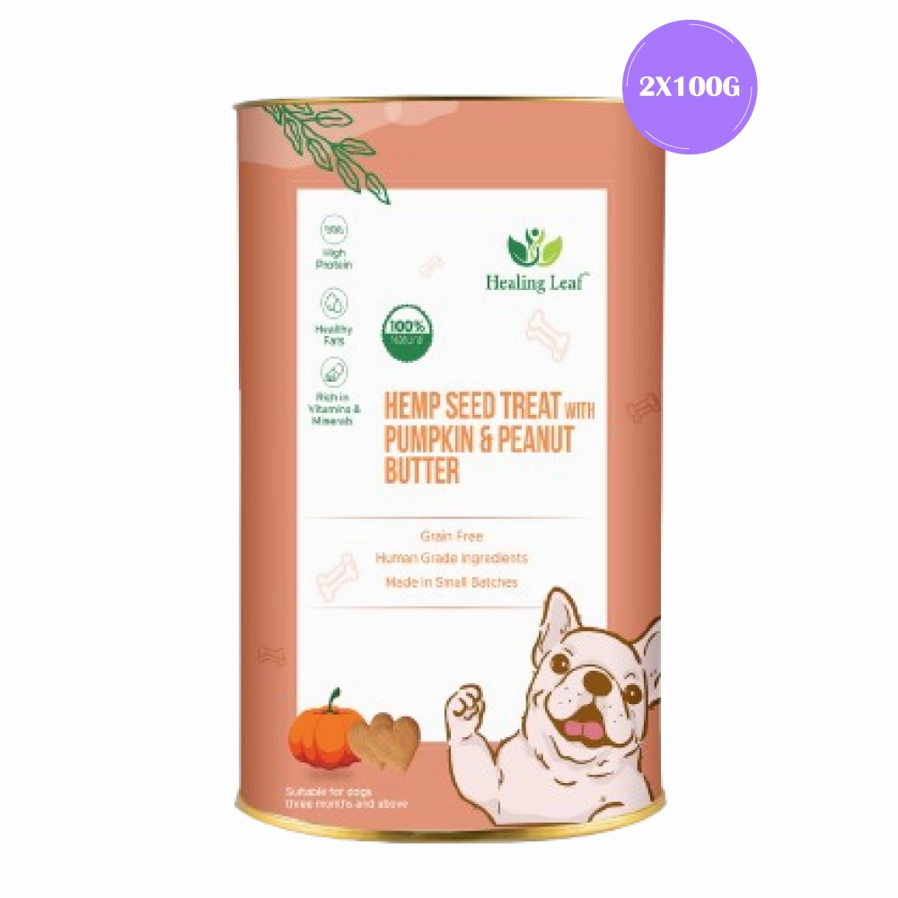 Healing Leaf Hemp Pumpkin Treats and Skatrs Treat Hider Toy Combo for Dogs