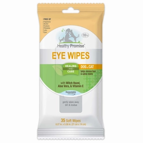 Healthy Promise Cat & Dog Eye Wipes, 35 ct dog plush squeaky toy interactive plush toy plush rope toy tough plush dog pillow toy