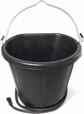 Heated Flat-Back Rubber Bucket for Livestock cat wet food chicken wet cat food tuna wet cat food gravy kitten food pate cat food