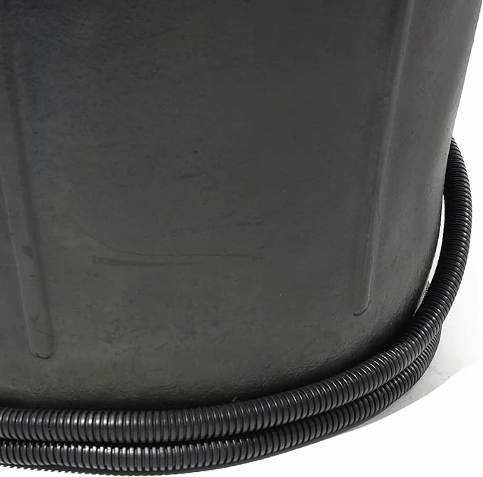 Heated Flat-Back Rubber Bucket for Livestock