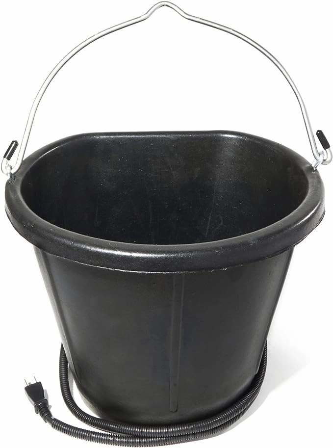 Heated Flat-Back Rubber Bucket for Livestock cat wet food chicken wet cat food tuna wet cat food gravy kitten food pate cat food