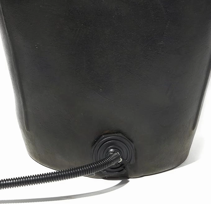 Heated Flat-Back Rubber Bucket for Livestock