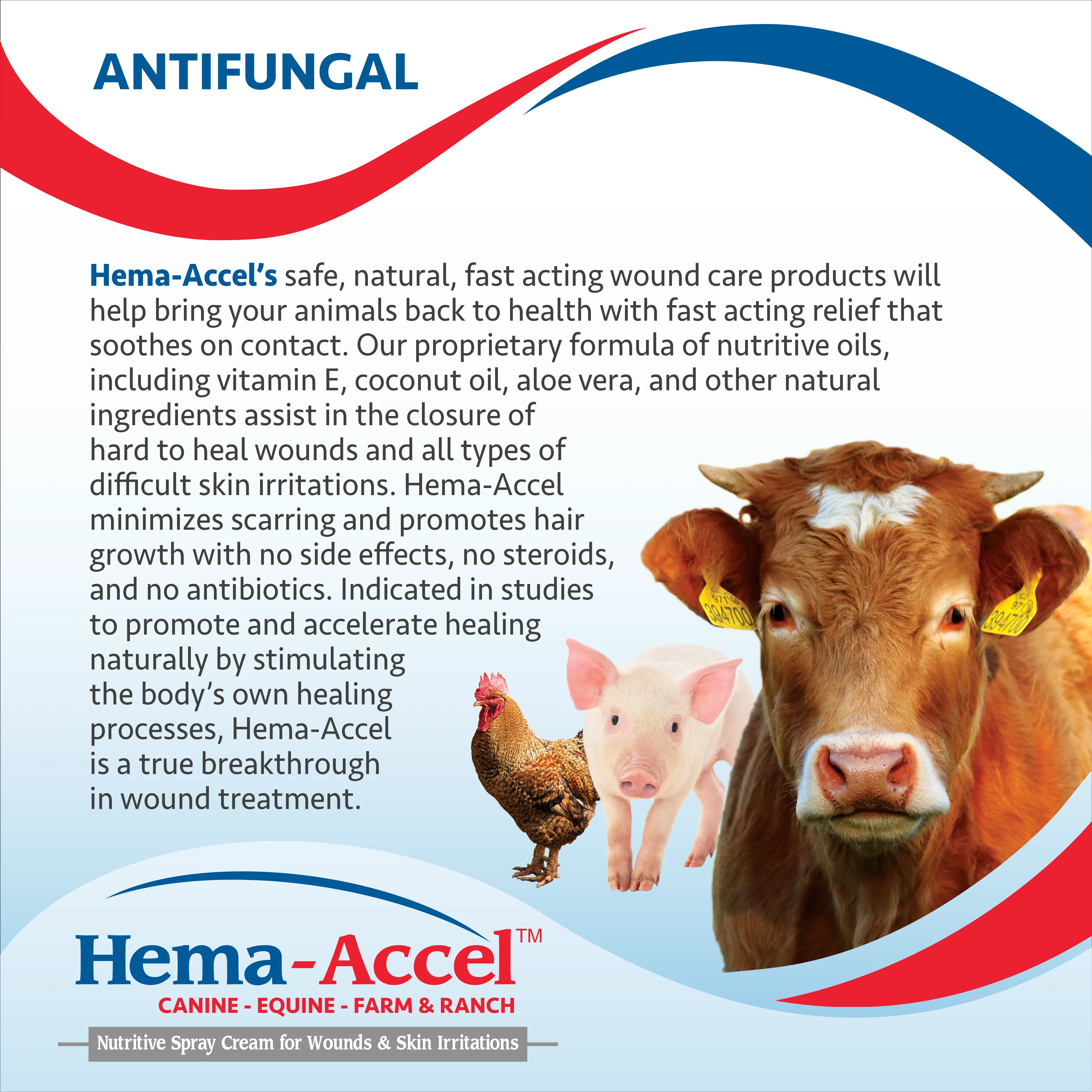 Hema-Accel Farm & Ranch All Natural Wound Care Spray, 16 oz