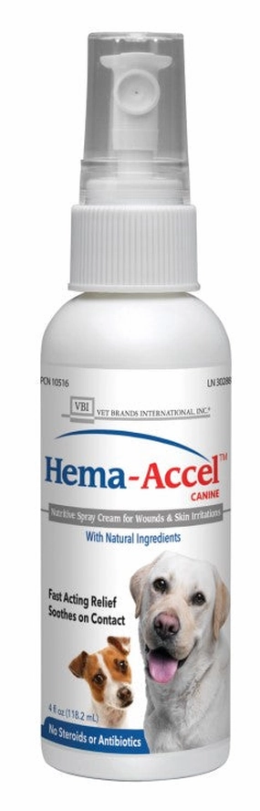 Hema-Accel Canine All Natural Wound Care Spray, 4 oz dog plush squeaky toy interactive plush toy plush rope toy tough plush dog pillow toy