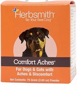Herbsmith Comfort Aches Powder 75g Jar pig feed piglet nutrition pig food pellets pig vitamins pig treats