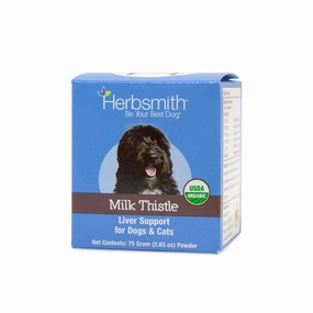 Herbsmith Milk Thistle Powder 75g Jar pig feed piglet nutrition pig food pellets pig vitamins pig treats