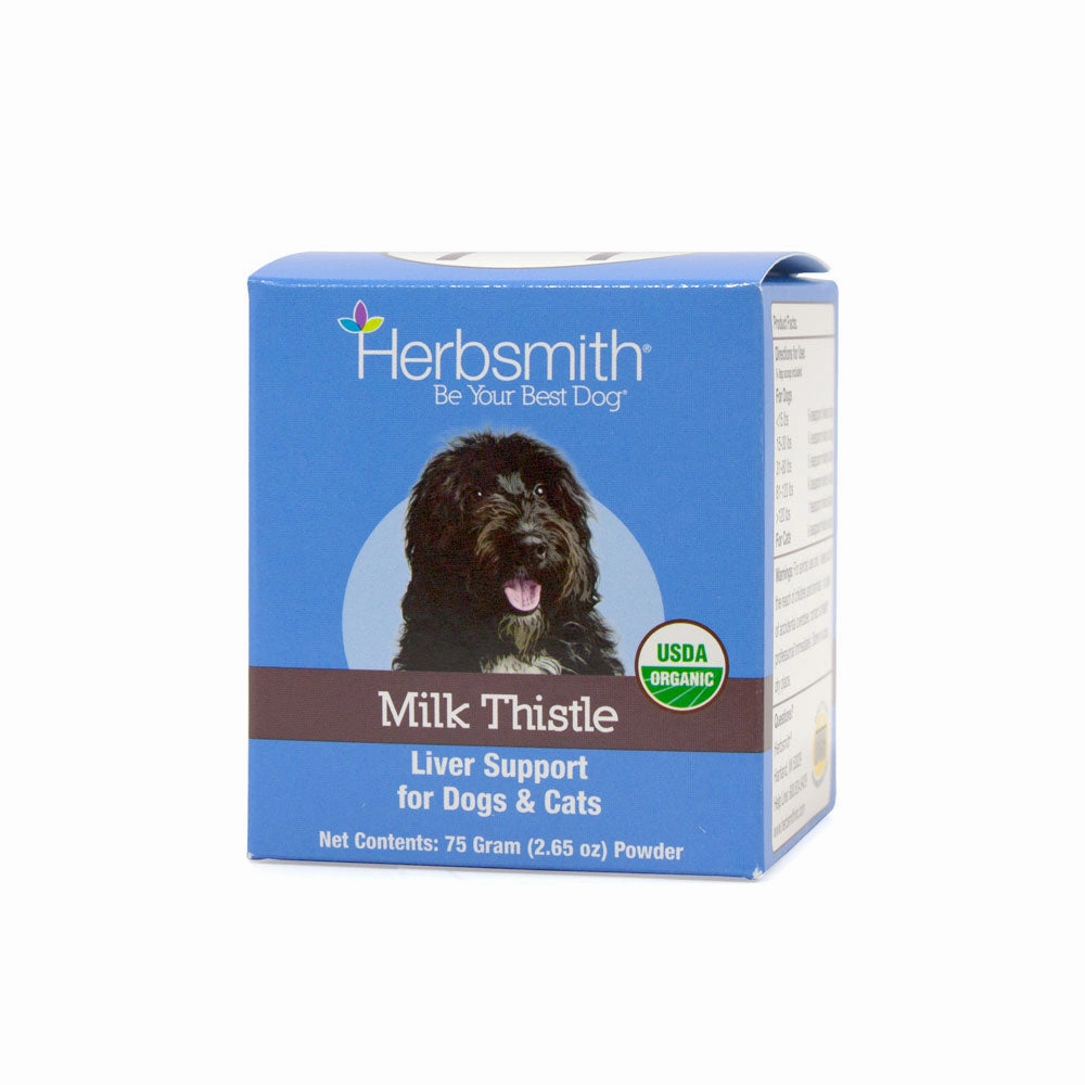 Herbsmith Milk Thistle Powder 75g Jar pig feed piglet nutrition pig food pellets pig vitamins pig treats